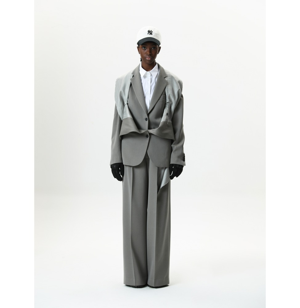 Louis Vuitton Tailored Track Blouson, Grey, Lo